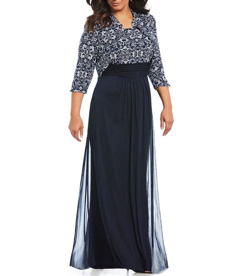 Dillards plus size clearance - Tadashi Shoji Long Sleeve V-Neck Metallic Gown. Permanently Reduced. Orig. $468.00. Now $280.80. Plus. Shop for plus size formal dresses clearance at Dillard's. Visit Dillard's to find clothing, accessories, shoes, cosmetics & more. The Style of Your Life.